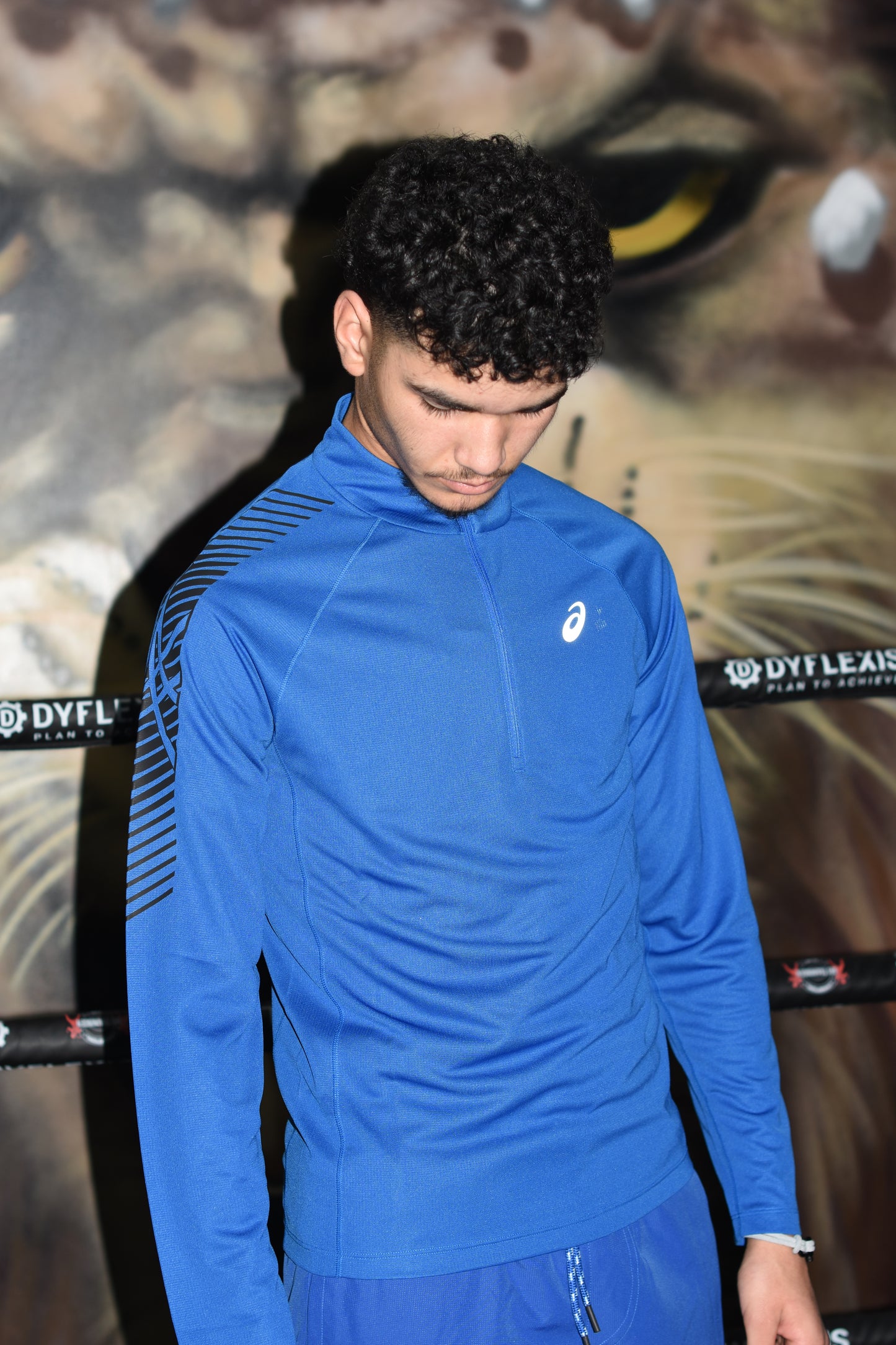 Asics Quarter-Zip Longsleeve - Blue