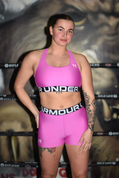 UNDER ARMOUR Mid Label Women Short Set - Magenta