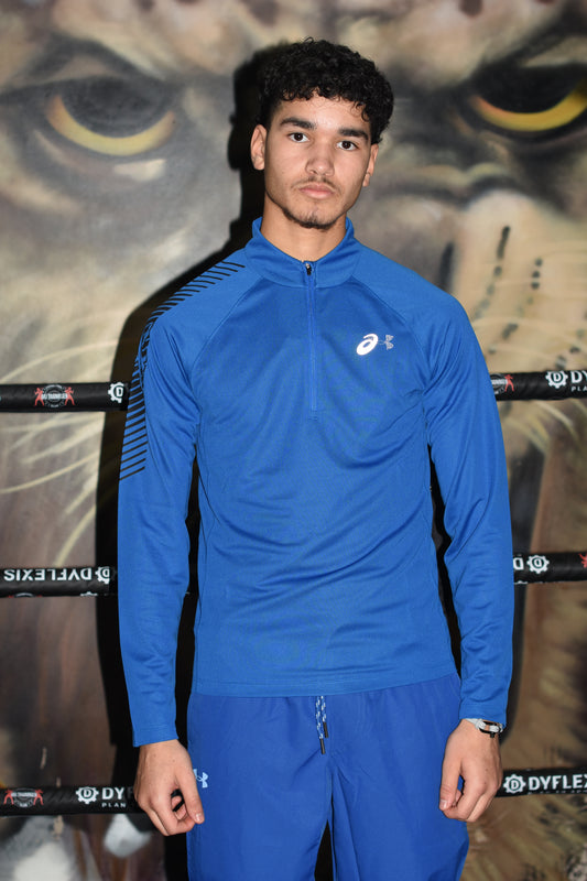 Asics Quarter-Zip Longsleeve - Blue