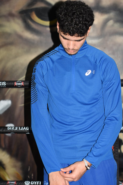 Asics Quarter-Zip Longsleeve - Blue