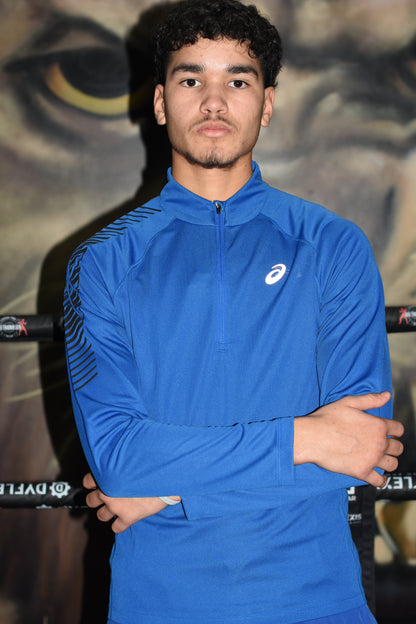 Asics Quarter-Zip Longsleeve - Blue