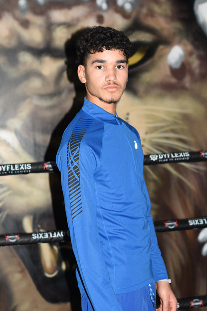 Asics Quarter-Zip Longsleeve - Blue